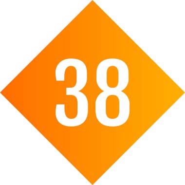 38 numaralı web simgesi. vektör illüstrasyonu