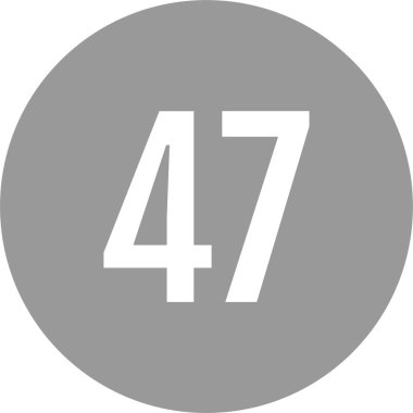 Kırk yedi vektör çizimi