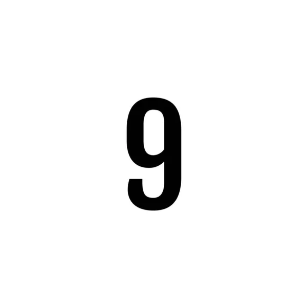 Nummer Ikonen Platt Vektor Illustration — Stock vektor