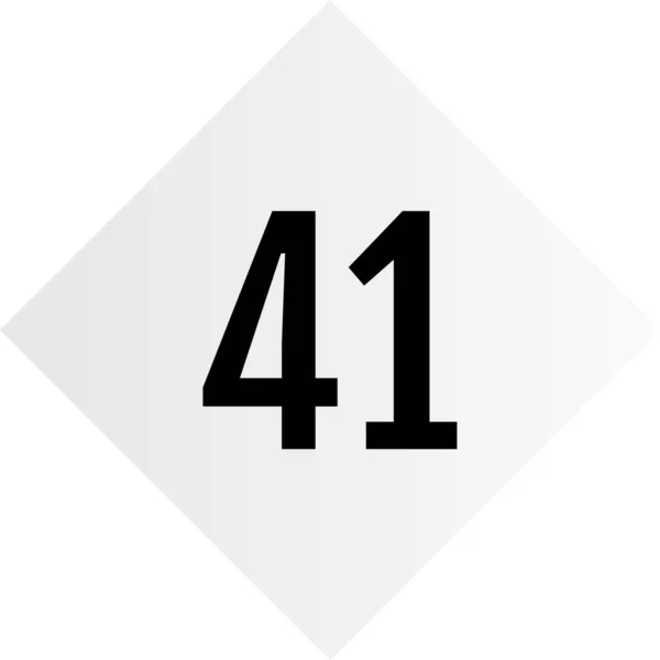 Anzahl Logo Icon Web Design Illustration — Stockvektor