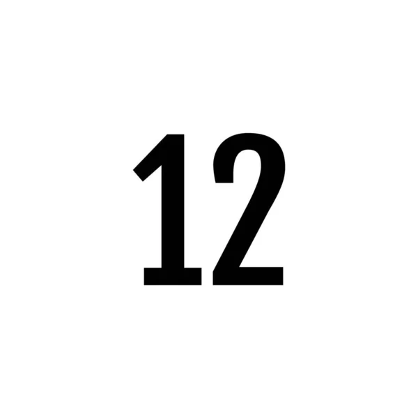 第12号图标 矢量插图 — 图库矢量图片