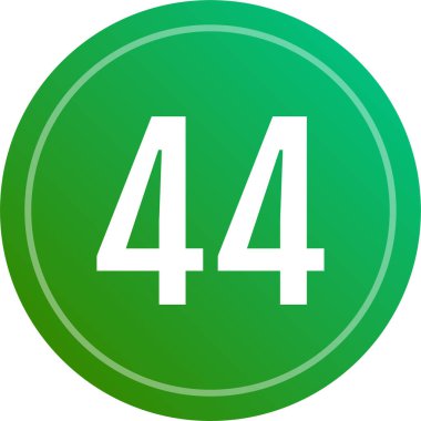 44 numaralı simge, web basit illüstrasyon