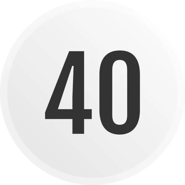 40号图标 网页设计的矢量模板 — 图库矢量图片