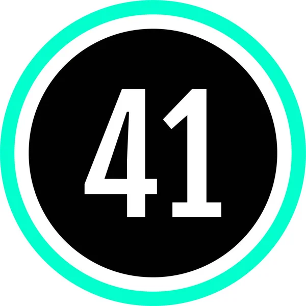 41番ロゴアイコンウェブデザインイラスト — ストックベクタ