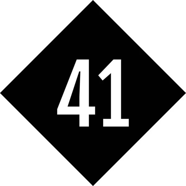 Número Icono Logotipo Diseño Web Ilustración — Vector de stock