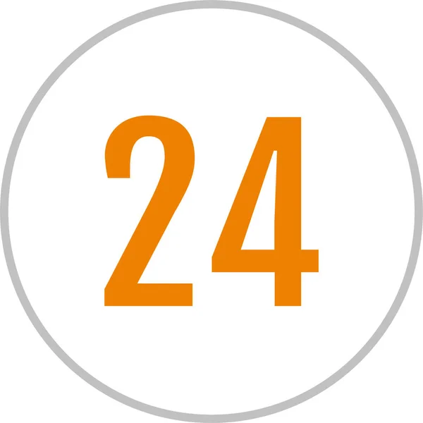 24番アイコンベクトルイラスト — ストックベクタ