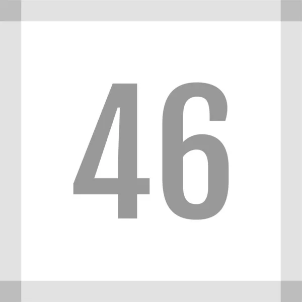 Anzahl Logo Icon Web Design Illustration — Stockvektor