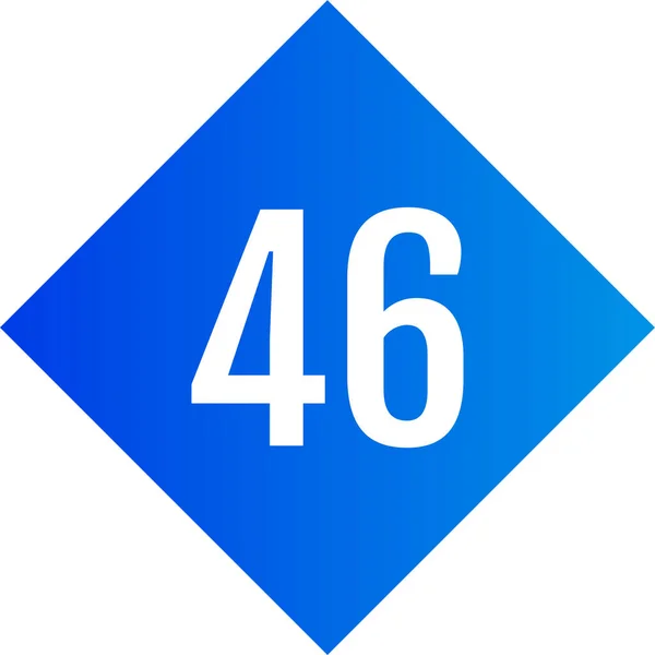 Número Icono Logotipo Diseño Web Ilustración — Archivo Imágenes Vectoriales