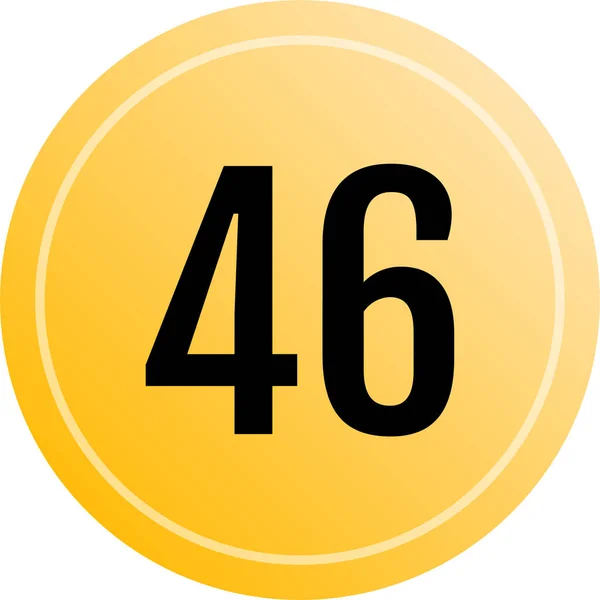 46番ロゴアイコンウェブデザインイラスト — ストックベクタ