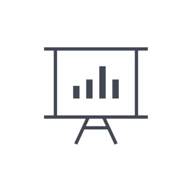 sunum simgesi vektör illüstrasyonu