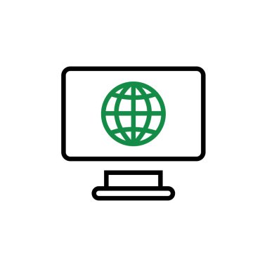 dizüstü bilgisayar simgesi, vektör illüstrasyonu 