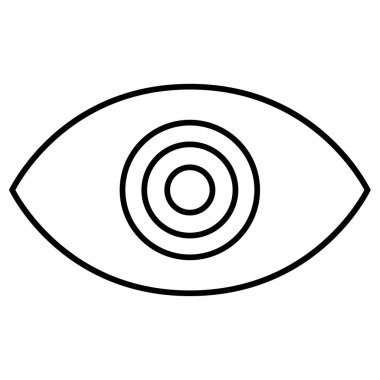 Dijital göz simgesi. özet çizimi