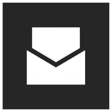 posta web simgesi, basit illüstrasyon 