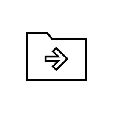 Web ve mobil uygulama tasarımınız için beyaz arkaplanda izole edilmiş dizin simgesi vektörü 