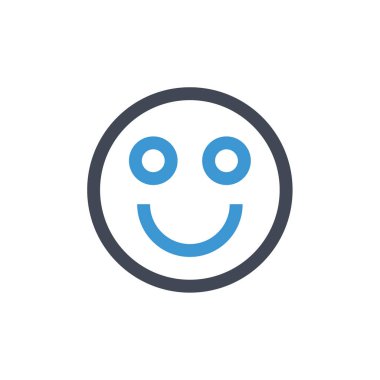 Mutlu yüz vektör resimleme tasarımı 