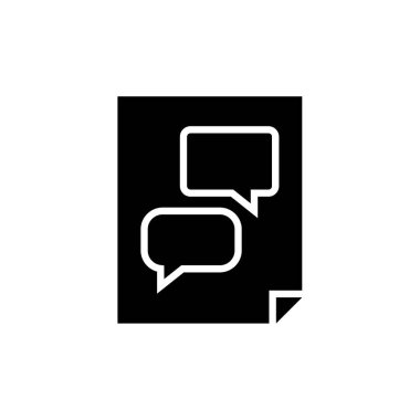 Metin Mesajlaşma simgesi vektör illüstrasyonu