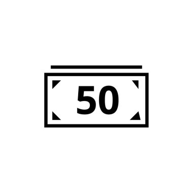 50 para banknot vektör illüstrasyonu 