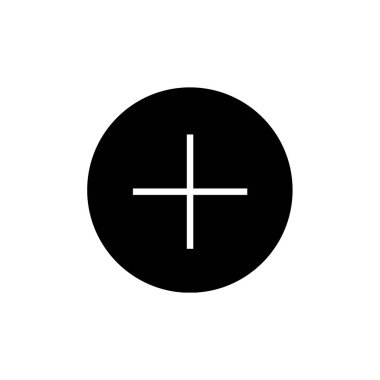 Plus modern simgesinin vektör illüstrasyonu  