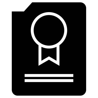 diploma. Web simgesi basit illüstrasyon