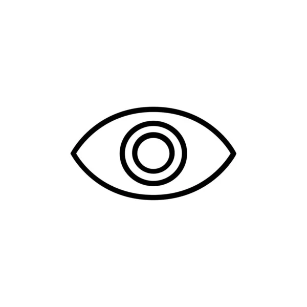 Göz Simgesi Vektör Illüstrasyonu — Stok Vektör