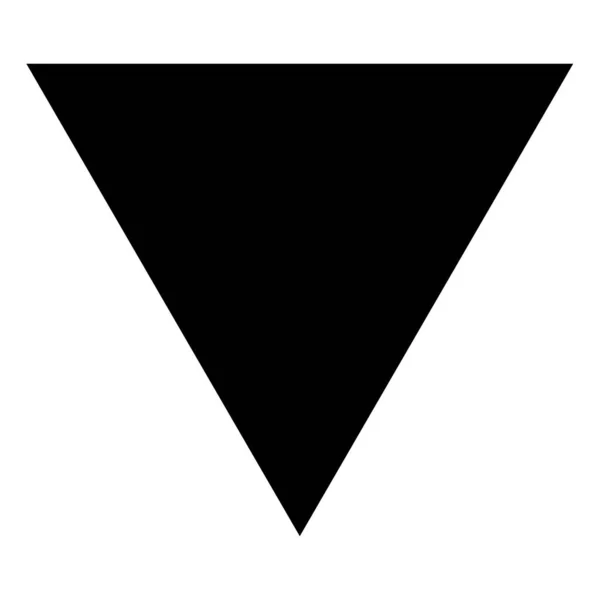 Trojúhelníková Ikona Vektorová Ilustrace Jednoduchá Konstrukce — Stockový vektor