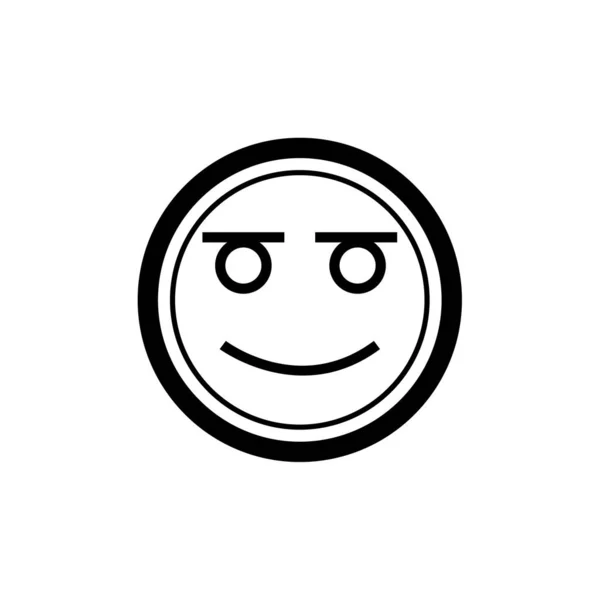 Emoji Símbolo Expresión Facial Icono Emoticono Ilustración Vectorial — Vector de stock