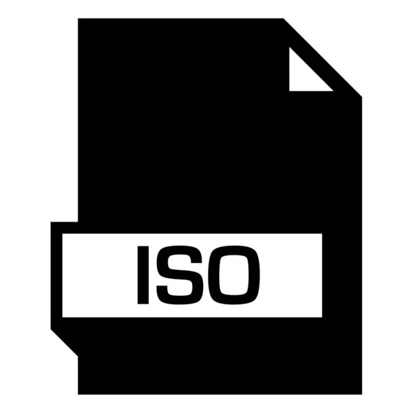 Iso File Format Icon Vector Illustration — Image vectorielle