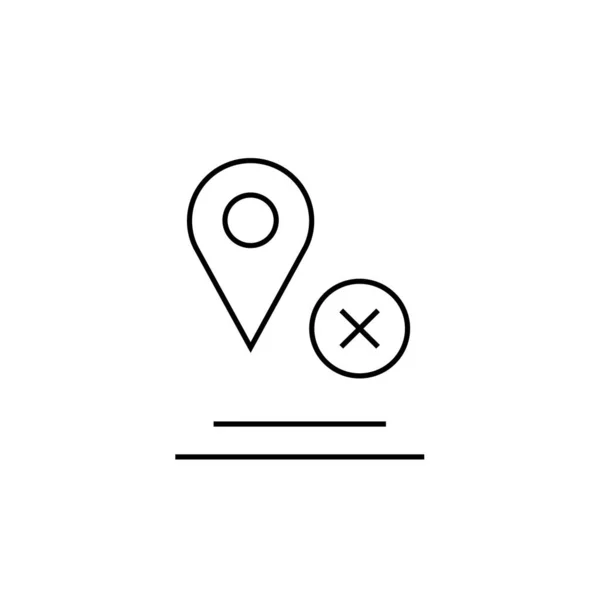 Navigationssymbol Einfache Vektorillustration — Stockvektor