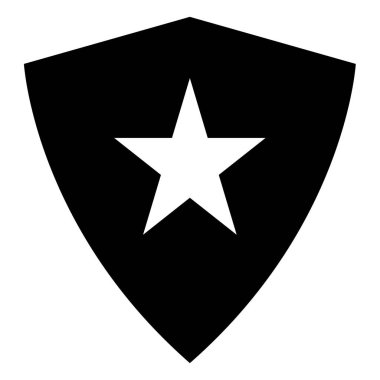 kalkan ikon vektör illüstrasyonu 