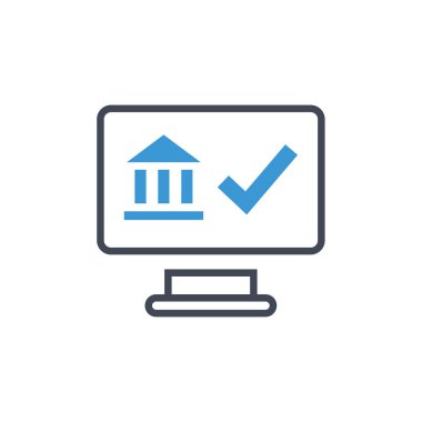 bankacılık basit vektör illüstrasyonu  