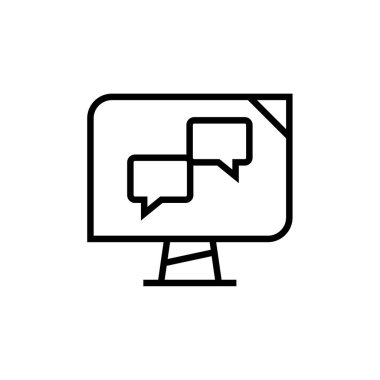 Metin Mesajlaşma simgesi vektör illüstrasyonu