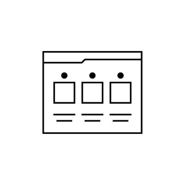 Kablolar. Web simgesi basit tasarım