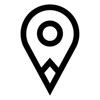 GPS ve Navigasyon simgesi, vektör illüstrasyonu        