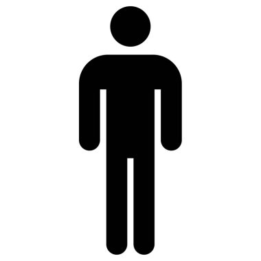 man simgesi vektör illüstrasyonu 