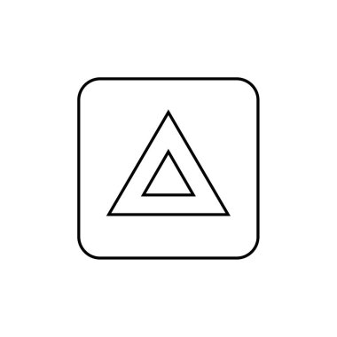 Soyut çokgen geometrik simge, vektör illüstrasyonu 