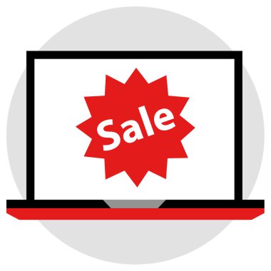 Satış. Web simgesi vektör illüstrasyonu