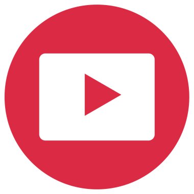 Oynayın. Web simgesi basit illüstrasyon