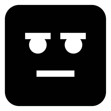 Web, vektör illüstrasyonu için üzgün emoji çizgisi simgesi 