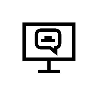 Metin Mesajlaşma simgesi vektör illüstrasyonu