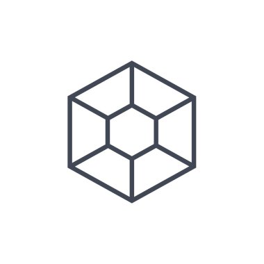 altıgenin vektör çizimi 