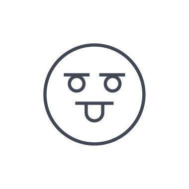 emoji yüz ifadesinin vektör çizimi, duygu sembolü