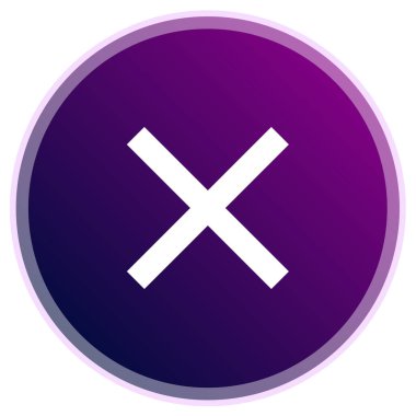 çapraz x simgesi, vektör illüstrasyonu