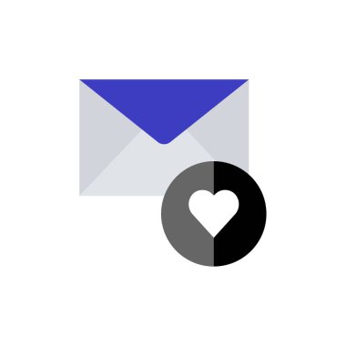 posta web simgesi, basit illüstrasyon 