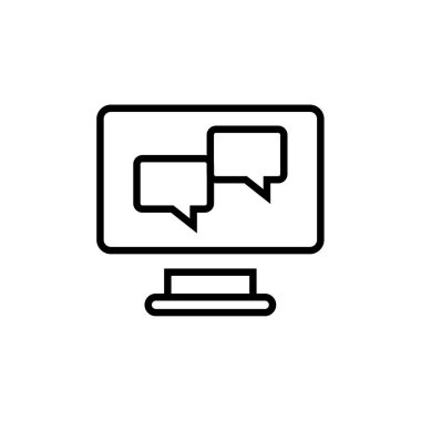 Metin Mesajlaşma simgesi vektör illüstrasyonu