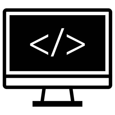 Web geliştirme simgesi vektör illüstrasyonu