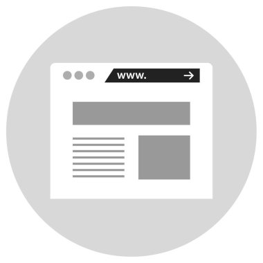 Kablolar. Web simgesi basit tasarım