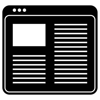 Web sitesi ve uygulama tasarımı için tarayıcı vektör simgesi 