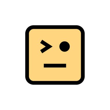 emoji yüz ifadesinin vektör çizimi, duygu sembolü