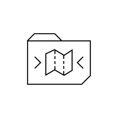 Web ve mobil uygulama tasarımınız için beyaz arkaplanda izole edilmiş dizin simgesi vektörü 