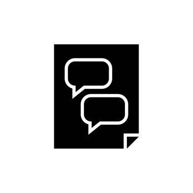 Metin Mesajlaşma simgesi vektör illüstrasyonu